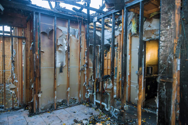 Professional Fire Damage Repair technician working in Bluemont, VA